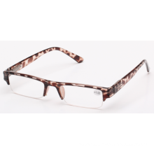 2015 new cheap half eye rimless frame reading glasses